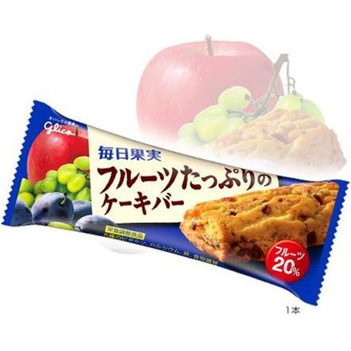 グリコ 毎日果実 フルーツたっぷりのケーキバー１本 □お取り寄せ品 【購入入数１０８個】