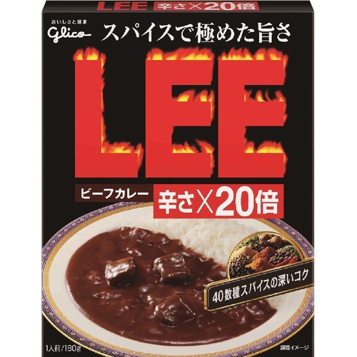 グリコ ビーフカレーＬＥＥ 辛さ×２０倍１８０ｇ 【今月の特売 インスタント】 △ 【購入入数１０個】