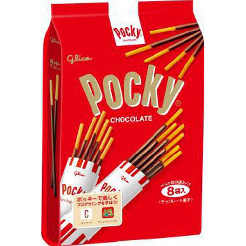 グリコ ポッキーチョコレート ８袋 【今月の特売 菓子】 △ 【購入入数６個】