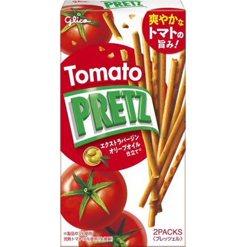 グリコ トマトプリッツ ２袋 【今月の特売 菓子】 【購入入数１０個】