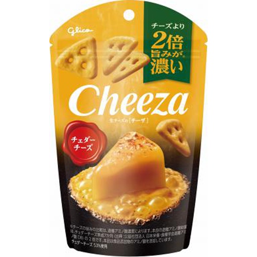 グリコ 生チーズのチーザ チェダーチーズ３６ｇ △ 【購入入数１０個】