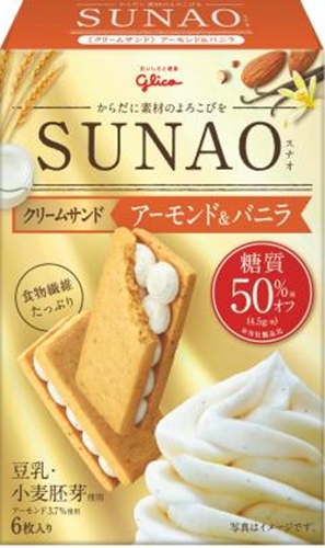 グリコ ＳＵＮＡＯ アーモンド＆バニラ６枚 □お取り寄せ品 【購入入数５６個】