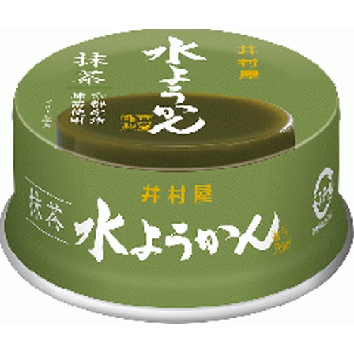 井村屋 缶水ようかん 抹茶８３ｇ □お取り寄せ品 【購入入数３２個】
