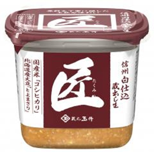 マルサン 匠 信州白仕込 蔵出し生５００ｇ 【新商品 9/1 発売】 □お取り寄せ品 【購入入数６個】