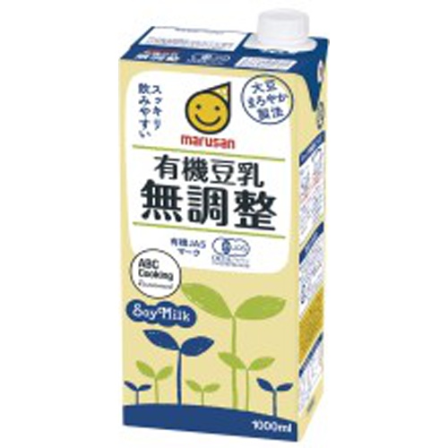 マルサン 有機豆乳無調整 １Ｌ □お取り寄せ品 【購入入数６個】