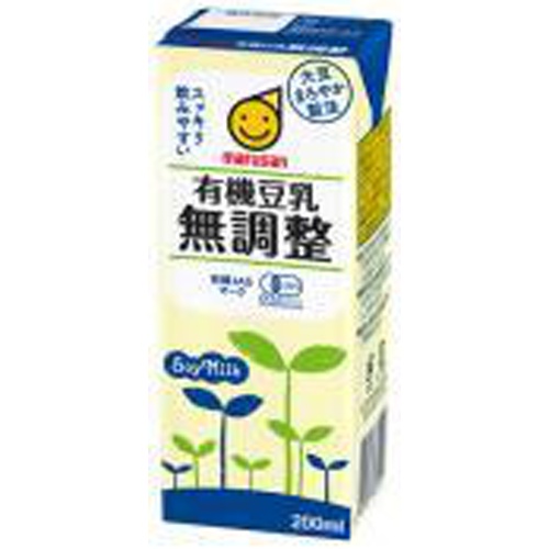 マルサン 有機豆乳 無調整２００ｍｌ □お取り寄せ品 【購入入数２４個】