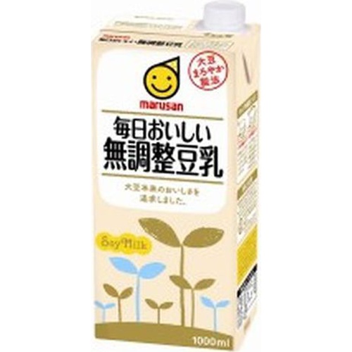マルサン 毎日おいしい無調整豆乳１Ｌ □お取り寄せ品 【購入入数６個】