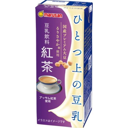 マルサン ひとつ上の豆乳 豆乳飲料紅茶紙２００ｍｌ 【新商品 5/15 発売】  【購入入数２４個】