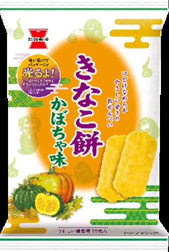 岩塚製菓 きなこ餅 かぼちゃ味１８枚 【数量限定】  【購入入数１２個】