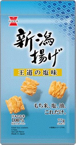岩塚製菓 新潟揚げ 塩味 ７７ｇ 【新商品 3/17 発売】 □お取り寄せ品 【購入入数１２個】