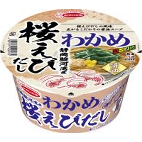 エース わかめラーメン静岡駿河湾産桜えびだし醤油 【新商品 4/21 発売】 【今月の特売 麺類】 △ 【購入入数１２個】