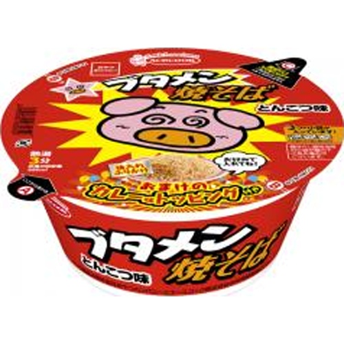 エース ブタメン焼そばおまけカレー味トッピング付き 【新商品 4/21 発売】 □お取り寄せ品 【購入入数１２個】