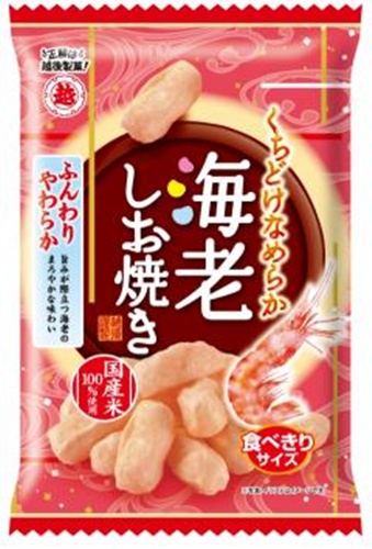 越後製菓 海老しお焼き ３６ｇ 【新商品 9/1 発売】 □お取り寄せ品 【購入入数１０個】