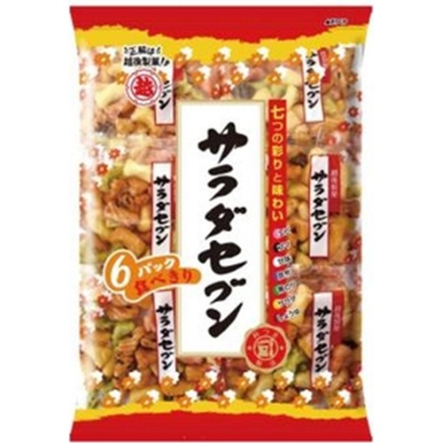 越後製菓 サラダセブン６Ｐ １３５ｇ 【今月の特売 菓子】 【購入入数１２個】