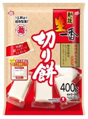 越後製菓 生一番 切り餅エコ４００ｇ □お取り寄せ品 【購入入数１２個】