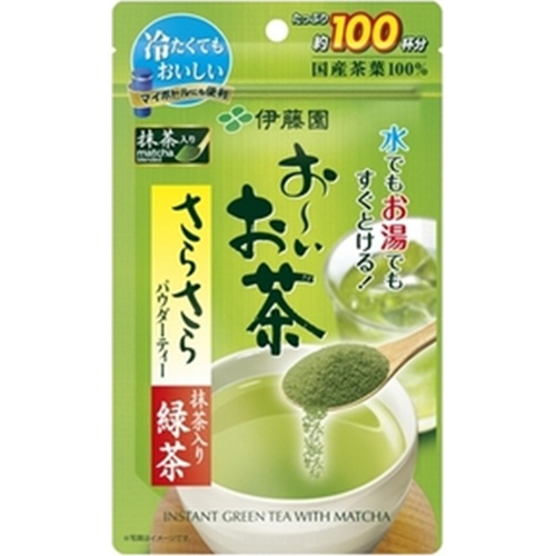 伊藤園 お～いお茶さらさら抹茶入り緑茶 ８０ｇ △ 【購入入数６個】