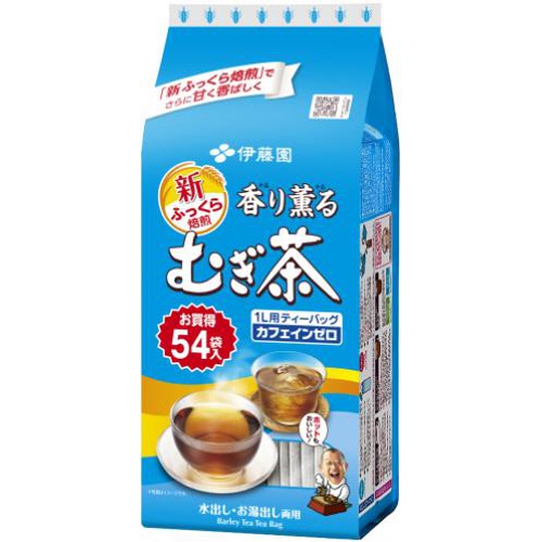 伊藤園 香り薫るむぎ茶ティーバッグ ５４袋  【購入入数１０個】