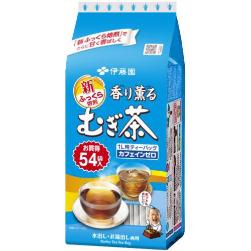 伊藤園 香り薫るむぎ茶ティーバッグ ５４袋 □お取り寄せ品 【購入入数１０個】
