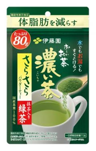 伊藤園 体脂肪減お～いお茶濃い茶さらさら抹茶８０ｇ □お取り寄せ品 【購入入数６個】