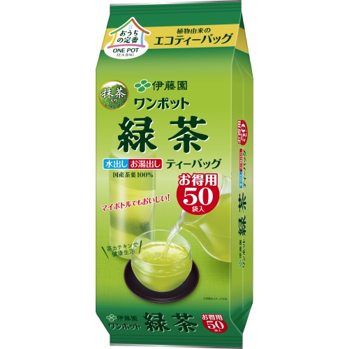 伊藤園 ワンポットティーバッグ緑茶５０袋 １５０ｇ 【今月の特売 嗜好飲料】 □お取り寄せ品 【購入入数１０個】