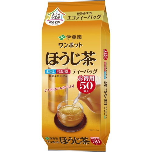 伊藤園 ワンポットエコティーバッグほうじ茶５０袋 □お取り寄せ品 【購入入数１０個】