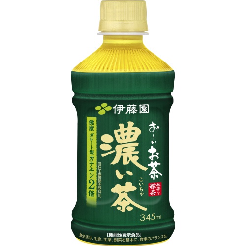 伊藤園 お～いお茶 濃い茶レンジ対応Ｐ３４５ｍｌ 【今月の特売 飲料水】 □お取り寄せ品 【購入入数２４個】