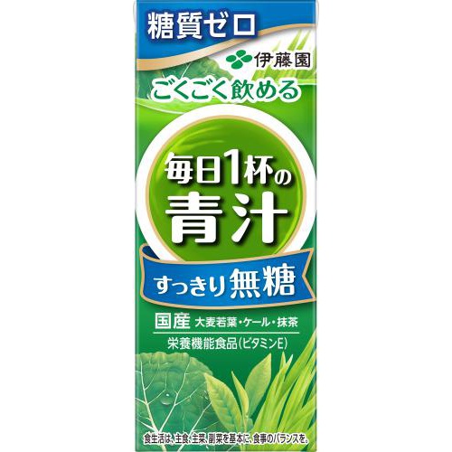 伊藤園 毎日１杯の青汁無糖 紙２００ｍｌ □お取り寄せ品 【購入入数２４個】