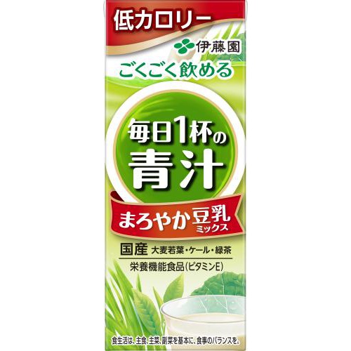 伊藤園 毎日１杯の青汁豆乳ミックス 紙２００ｍｌ □お取り寄せ品 【購入入数２４個】