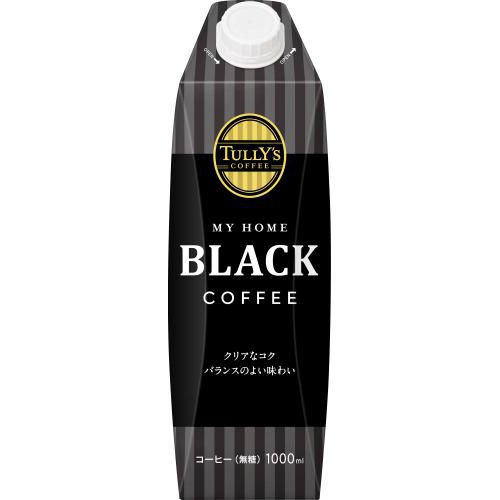 タリーズ ブラック 屋根型キャップ付き１Ｌ △ 【購入入数６個】