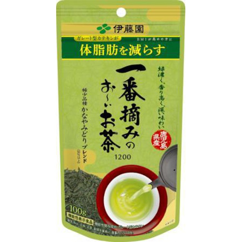 伊藤園 一番摘みのお～いお茶１２００番１００ｇ 【今月の特売 嗜好飲料】 □お取り寄せ品 【購入入数１０個】