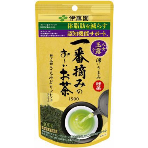 伊藤園 一番摘みのお～いお茶１５００番１００ｇ 【今月の特売 嗜好飲料】 □お取り寄せ品 【購入入数１０個】