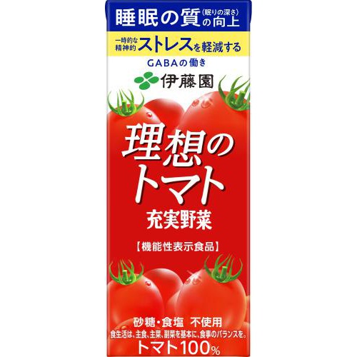 伊藤園 充実野菜 理想のトマト紙２００ｍｌ △ 【購入入数１２個】