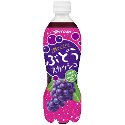伊藤園 ２種のこだわりぶどうスカッシュＰ４５０ｍｌ □お取り寄せ品 【購入入数２４個】