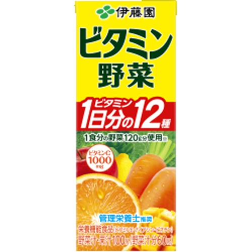 伊藤園 ビタミン野菜 紙２００ｍｌ □お取り寄せ品 【購入入数２４個】