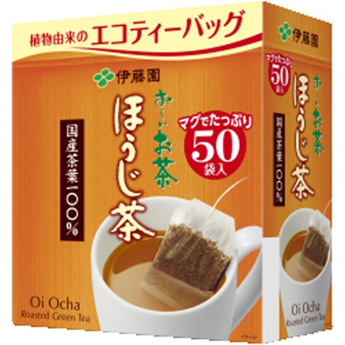 伊藤園 お～いお茶エコティーバッグほうじ茶５０袋 □お取り寄せ品 【購入入数５個】