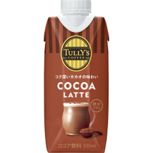 タリーズ ココアラテ 紙３３０ｍｌ □お取り寄せ品 【購入入数１２個】