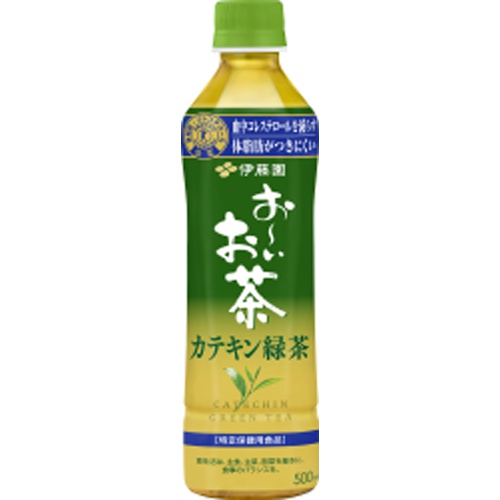伊藤園 お～いお茶 カテキン緑茶Ｐ５００ｍｌ △ 【購入入数２４個】