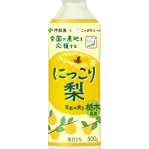伊藤園 ニッポンエール栃木県産にっこり梨Ｐ５００ｇ □お取り寄せ品 【購入入数２４個】