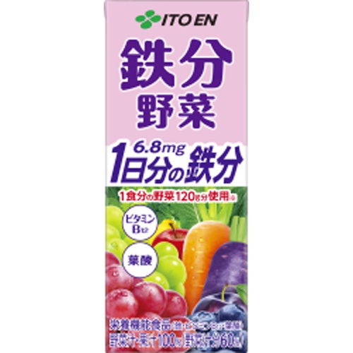 伊藤園 鉄分野菜 紙２００ｍｌ □お取り寄せ品 【購入入数２４個】