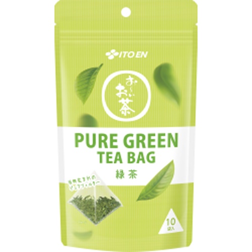 伊藤園 お～いお茶 ＰＵＲＥ ＧＲＥＥＮ１０袋 【新商品 3/17 発売】 □お取り寄せ品 【購入入数１０個】