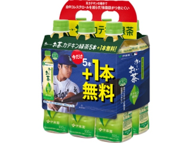 伊藤園 お～いお茶カテキン緑茶Ｐ５００ｍｌ５＋１ 【新商品 10/6 発売】 【今月の特売 飲料水】 □お取り寄せ品 【購入入数４個】