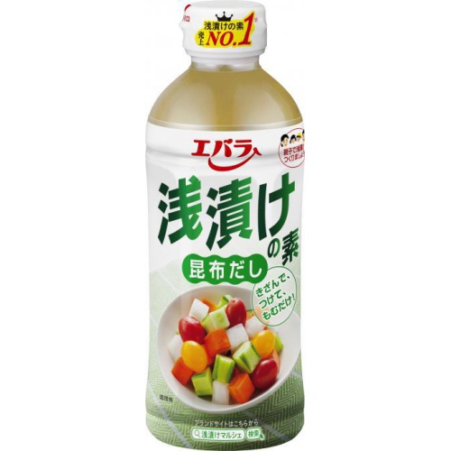 エバラ 浅漬けの素昆布だし ５００ｍｌ 【今月の特売 乾物】 【購入入数６個】