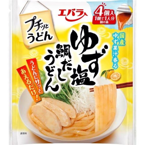 エバラ プチッとうどん ゆず塩鯛だしうどん４個 お取り寄せ品 84g 21g 4個 12入り 食品 菓子問屋 タジマヤ 卸ネット 菓子 食品 飲料 日用雑貨の仕入れ問屋 タジマヤ 卸ネット