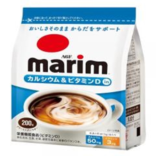 マリーム カルシウム＆ビタミンＤイン 袋２００ｇ 【今月の特売 嗜好飲料】 □お取り寄せ品 【購入入数１２個】