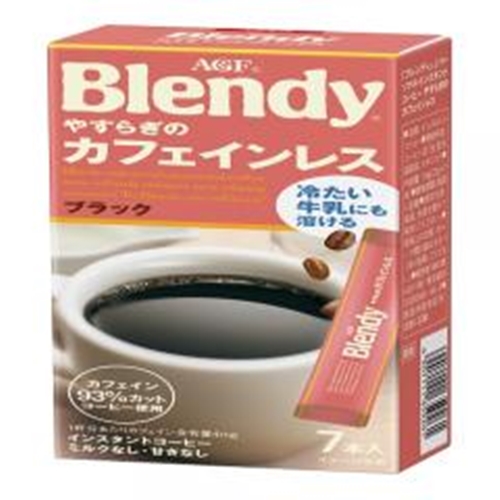 ブレンディ やすらぎのカフェインレス ７本 【今月の特売 嗜好飲料】 □お取り寄せ品 【購入入数２４個】