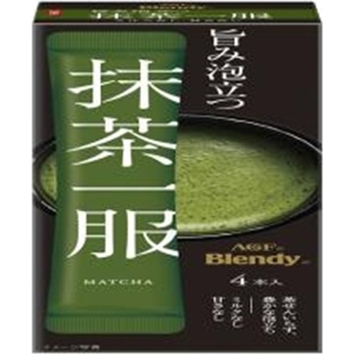 ブレンディ 抹茶一服ミルクなし４本 【今月の特売 嗜好飲料】 □お取り寄せ品 【購入入数１２個】