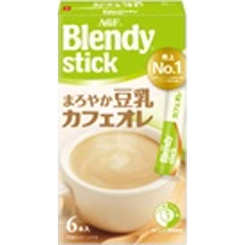 ブレンディスティック まろやか豆乳カフェオレ６本 【新商品 9/3 発売】 □お取り寄せ品 【購入入数２４個】