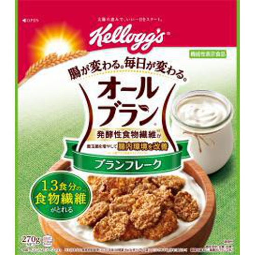 ケロッグ オールブラン ブランフレーク２７０ｇ 【今月の特売 嗜好食品】 □お取り寄せ品 【購入入数１２個】