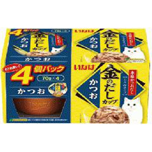 いなば 金のだしカップ かつお７０ｇ×４Ｐ □お取り寄せ品 【購入入数１２個】