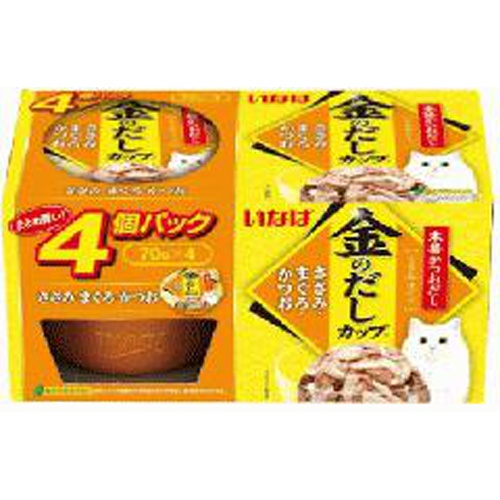 いなば 金のだしカップ ささみ７０ｇ×４Ｐ □お取り寄せ品 【購入入数１２個】